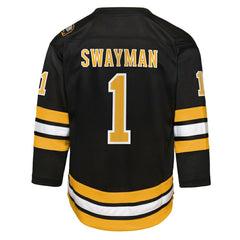 NHL Black Jeremy Swayman Boston Bruins Outerstuff Youth Home Replica Jersey