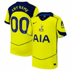Tottenham Hotspur Youth 2025/26 Third Replica Custom Jersey - Nike Yellow