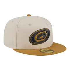 NHL Cream/Tan Carolina Hurricanes New Era Colorpack Two-Tone 59FIFTY Fitted Hat