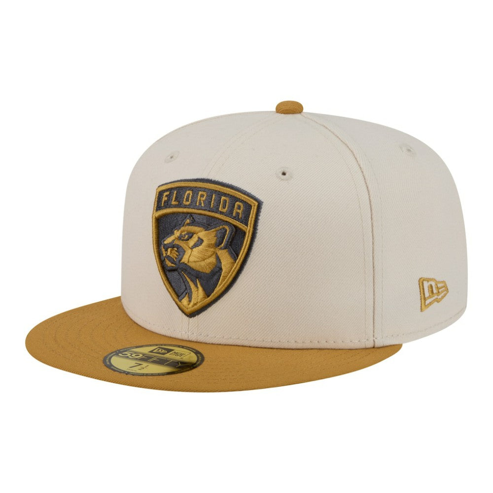 NHL Cream/Tan Florida Panthers New Era Colorpack Two-Tone 59FIFTY Fitted Hat