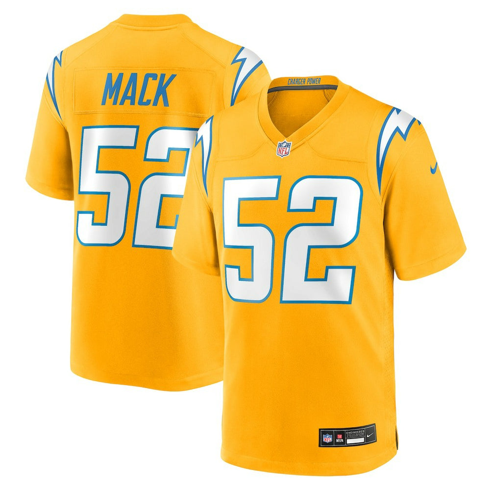 Khalil Mack Alternate Charger Power Game Player Jersey - Los Angeles Chargers
