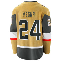 NHL Gold Jaycob Megna Vegas Golden Knights Fanatics Home Breakaway Jersey
