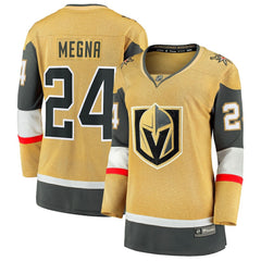 NHL Gold Jaycob Megna Vegas Golden Knights Fanatics Women's Home Breakaway Jersey