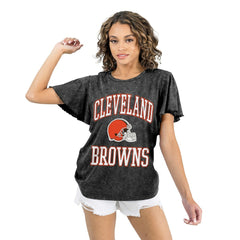 Gameday Couture Women's Relaxed Flutter Sleeve T-Shirt - Cleveland Browns