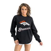 Gameday Couture Women's Oversized Long Sleeve T-Shirt - Denver Broncos