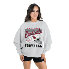 Gameday Couture Women's Home Turf Oversized Premium Fleece Pullover Sweatshirt - Arizona Cardinals