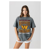 Gameday Couture Women's Oversized Classic Grind Washed T-Shirt - Washington Commanders