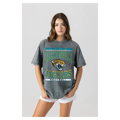 Gameday Couture Women's Oversized Classic Grind Washed T-Shirt - Jacksonville Jaguars