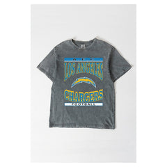 Gameday Couture Women's Oversized Classic Grind Washed T-Shirt - Los Angeles Chargers