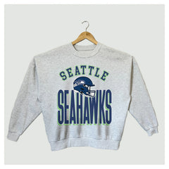 Gameday Couture Women's Fierce Focus Premium Oversized Fleece Pullover Sweatshirt - Seattle Seahawks