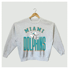 Gameday Couture Women's Fierce Focus Premium Oversized Fleece Pullover Sweatshirt - Miami Dolphins