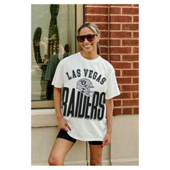 Gameday Couture Women's Oversized Classic Fierce Focus T-Shirt - Las Vegas Raiders