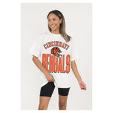 Gameday Couture Women's Oversized Classic Fierce Focus T-Shirt - Cincinnati Bengals