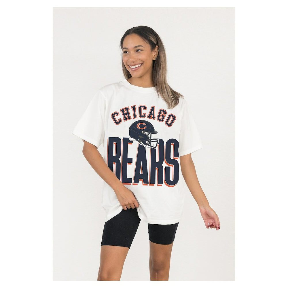 Gameday Couture Women's Oversized Classic Fierce Focus T-Shirt - Chicago Bears