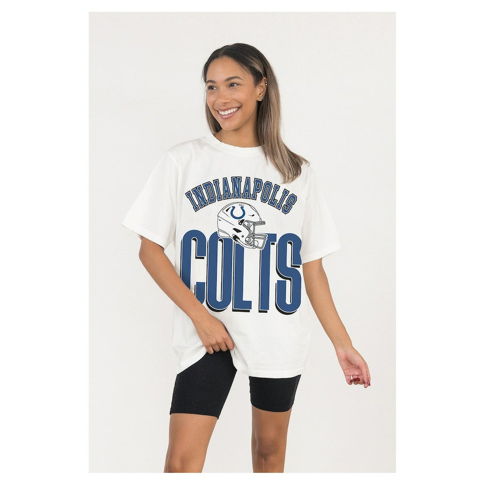 Gameday Couture Women's Oversized Classic Fierce Focus T-Shirt - Indianapolis Colts