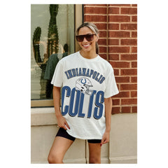 Gameday Couture Women's Oversized Classic Fierce Focus T-Shirt - Indianapolis Colts