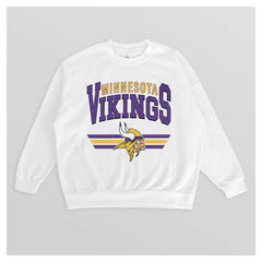 Gameday Couture Women's Swift Strike Premium Oversized Fleece Pullover Sweatshirt - Minnesota Vikings