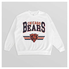 Gameday Couture Women's Swift Strike Premium Oversized Fleece Pullover Sweatshirt - Chicago Bears