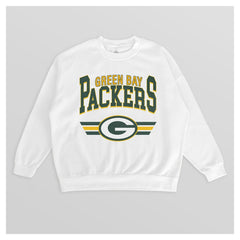 Gameday Couture Women's Swift Strike Premium Oversized Fleece Pullover Sweatshirt - Green Bay Packers