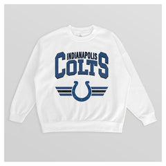 Gameday Couture Women's Swift Strike Premium Oversized Fleece Pullover Sweatshirt - Indianapolis Colts