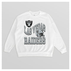 Gameday Couture Women's Oversized Hard Earned Premium Fleece Pullover Sweatshirt - Las Vegas Raiders