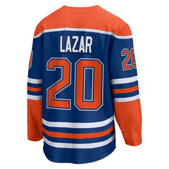 NHL Royal Curtis Lazar Edmonton Oilers Fanatics Home Breakaway Jersey