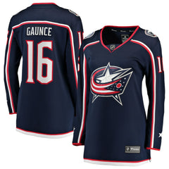 NHL Navy Brendan Gaunce Columbus Blue Jackets Fanatics Women's Home Breakaway Jersey