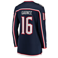 NHL Navy Brendan Gaunce Columbus Blue Jackets Fanatics Women's Home Breakaway Jersey