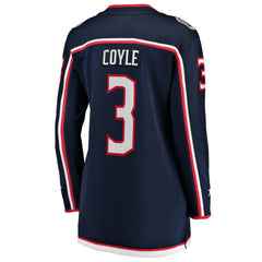 NHL Navy Charlie Coyle Columbus Blue Jackets Fanatics Women's Home Breakaway Jersey