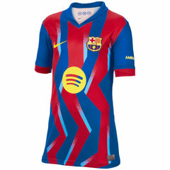 Barcelona Youth 2025/26 Fourth Replica Jersey - Nike Blue