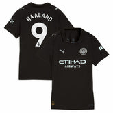 Erling Haaland Manchester City Women's 2025/26 Away Replica Player Jersey - Puma Black