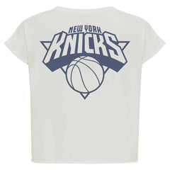 NBA New York Knicks Sportiqe Women's Athletic Club Collection Alana Premium Cropped T-Shirt