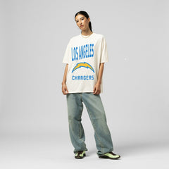 Women's Logo Rise Boyfriend T-Shirt - Los Angeles Chargers