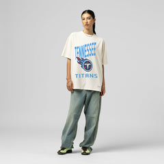 Women's Logo Rise Boyfriend T-Shirt - Tennessee Titans