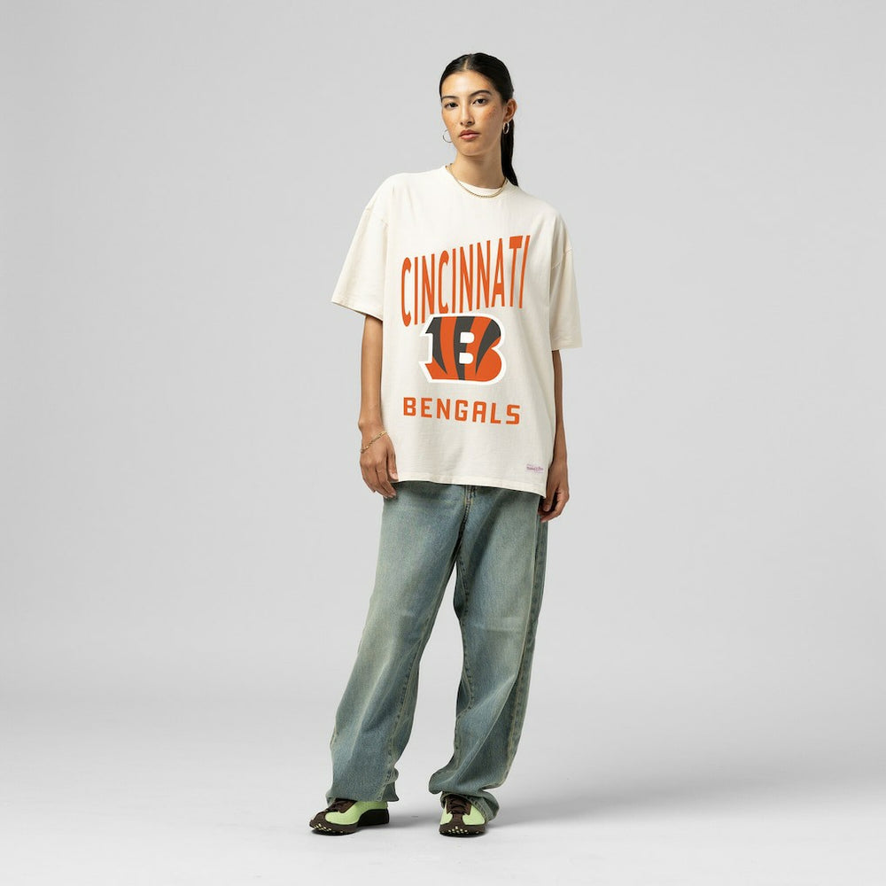 Women's Logo Rise Boyfriend T-Shirt - Cincinnati Bengals