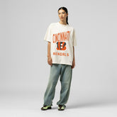 Women's Logo Rise Boyfriend T-Shirt - Cincinnati Bengals