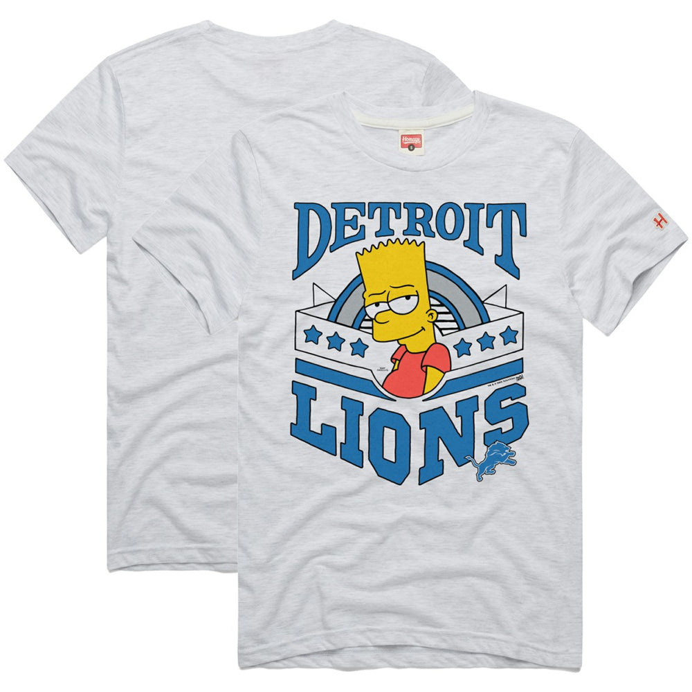 Homage x The Simpsons Unisex Tri-Blend T-Shirt - Detroit Lions