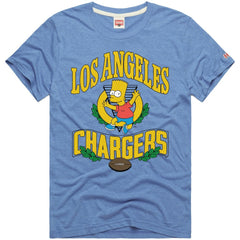 Homage x The Simpsons Unisex Tri-Blend T-Shirt - Los Angeles Chargers