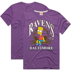 Homage x The Simpsons Unisex Tri-Blend T-Shirt - Baltimore Ravens