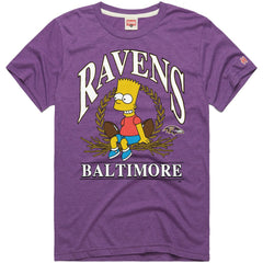 Homage x The Simpsons Unisex Tri-Blend T-Shirt - Baltimore Ravens