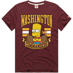 Homage x The Simpsons Unisex Tri-Blend T-Shirt - Washington Commanders