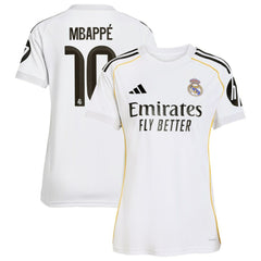 Kylian Mbappé Real Madrid Women's 2025/26 Home Replica Player Jersey - Adidas White