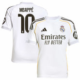 Kylian Mbappé Real Madrid Youth 2025/26 Home Replica Player Jersey - Adidas White