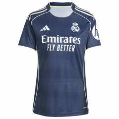 Kylian Mbappé Real Madrid Women's 2025/26 Away Replica Player Jersey - Adidas Blue