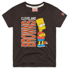Homage x The Simpsons Youth Tri-Blend T-Shirt - Cleveland Browns