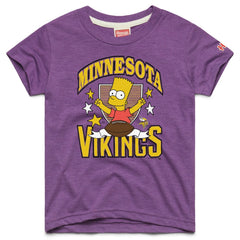 Homage x The Simpsons Youth Tri-Blend T-Shirt - Minnesota Vikings