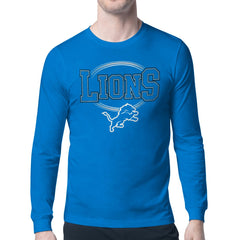 Starter Team Track Graphic Long Sleeve T-Shirt - Detroit Lions