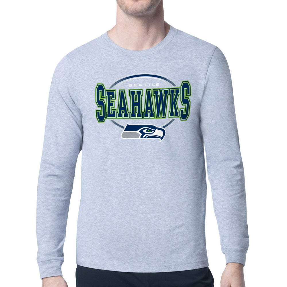 Starter Team Track Graphic Long Sleeve T-Shirt - Seattle Seahawks