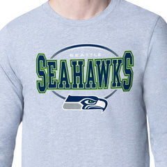 Starter Team Track Graphic Long Sleeve T-Shirt - Seattle Seahawks