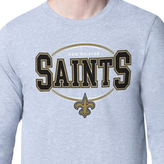 Starter Team Track Graphic Long Sleeve T-Shirt - New Orleans Saints